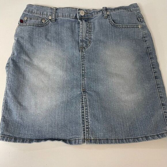 Z. Cavaricci Vintage Blue Jean Mini Skirt, Size 7 - Picture 1 of 7